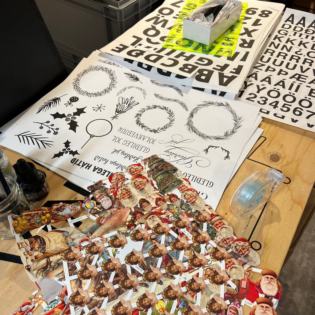 RISOPRENT námskeið - Jólakort / merkimiðar