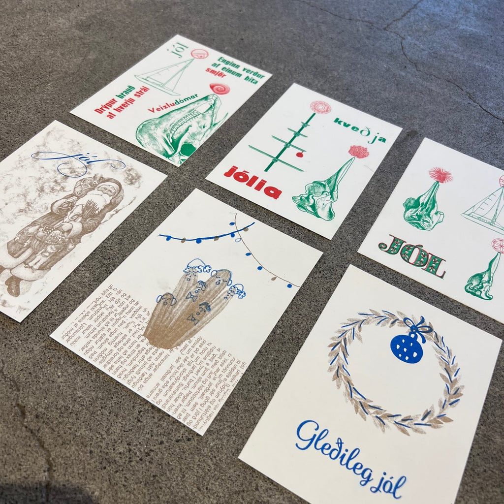 RISOPRENT námskeið - Jólakort / merkimiðar