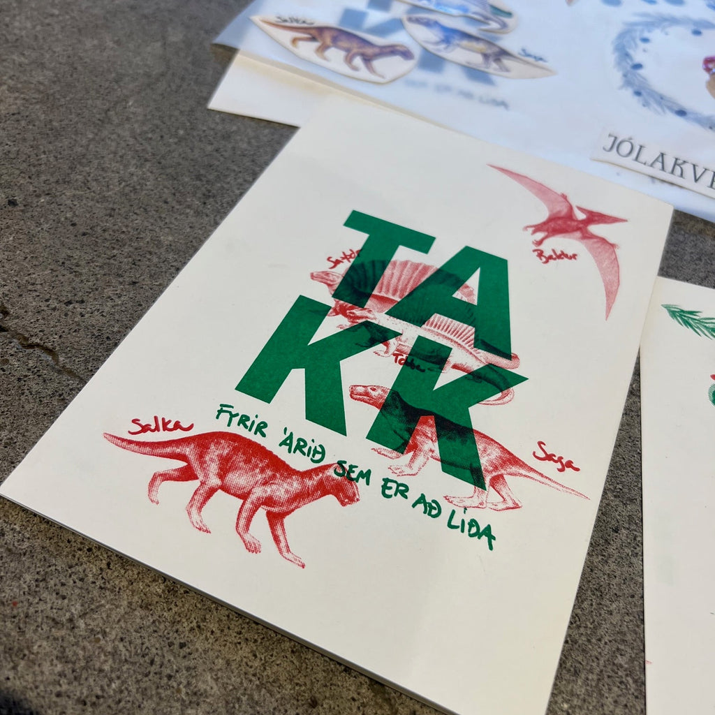 RISOPRENT námskeið - Jólakort / merkimiðar