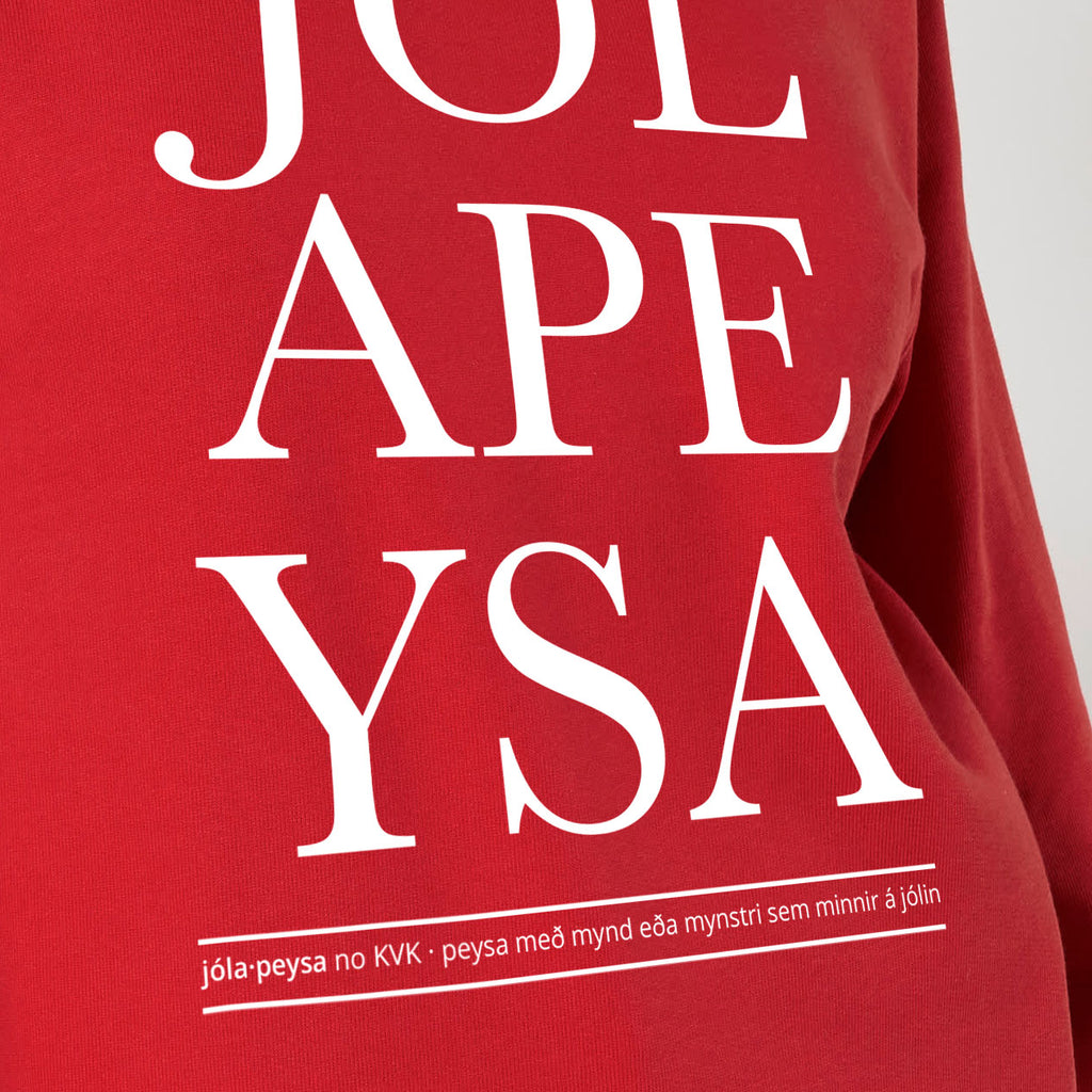 JÓLAPEYSA - rauð - segir sig sjálf