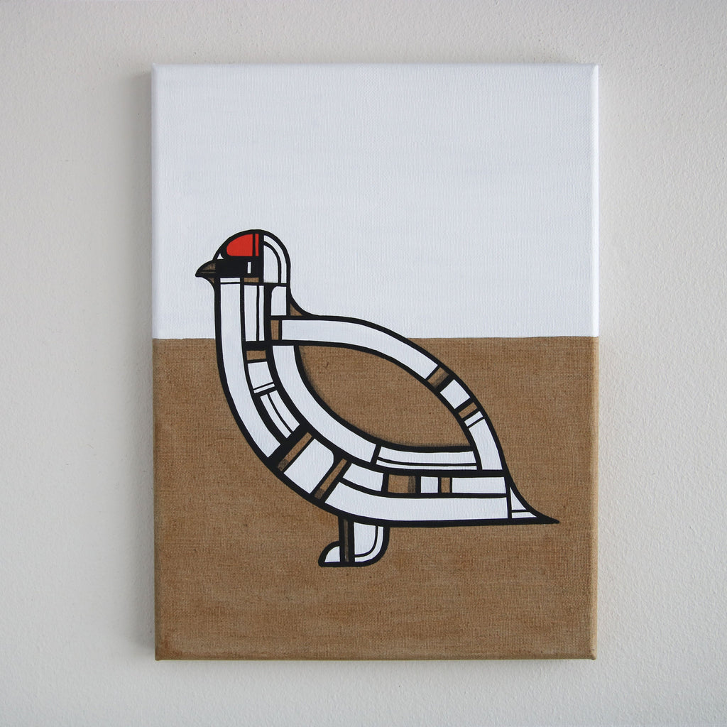 Rjúpa,Karri og annar Karri - málverk