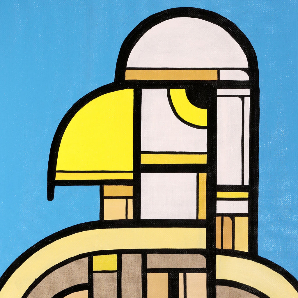 Örn - portrait - olíumálverk