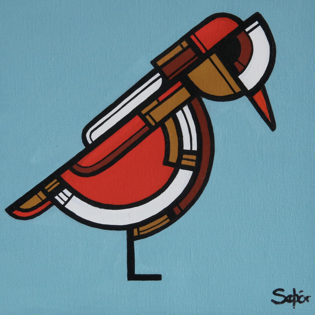 Páfagaukur II- málverk