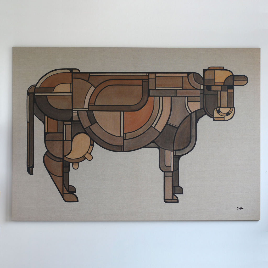 Sæunn (kýrin) - málverk