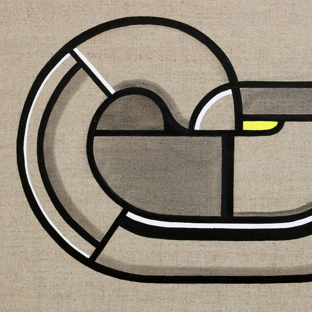 Sofandi - olíumálverk