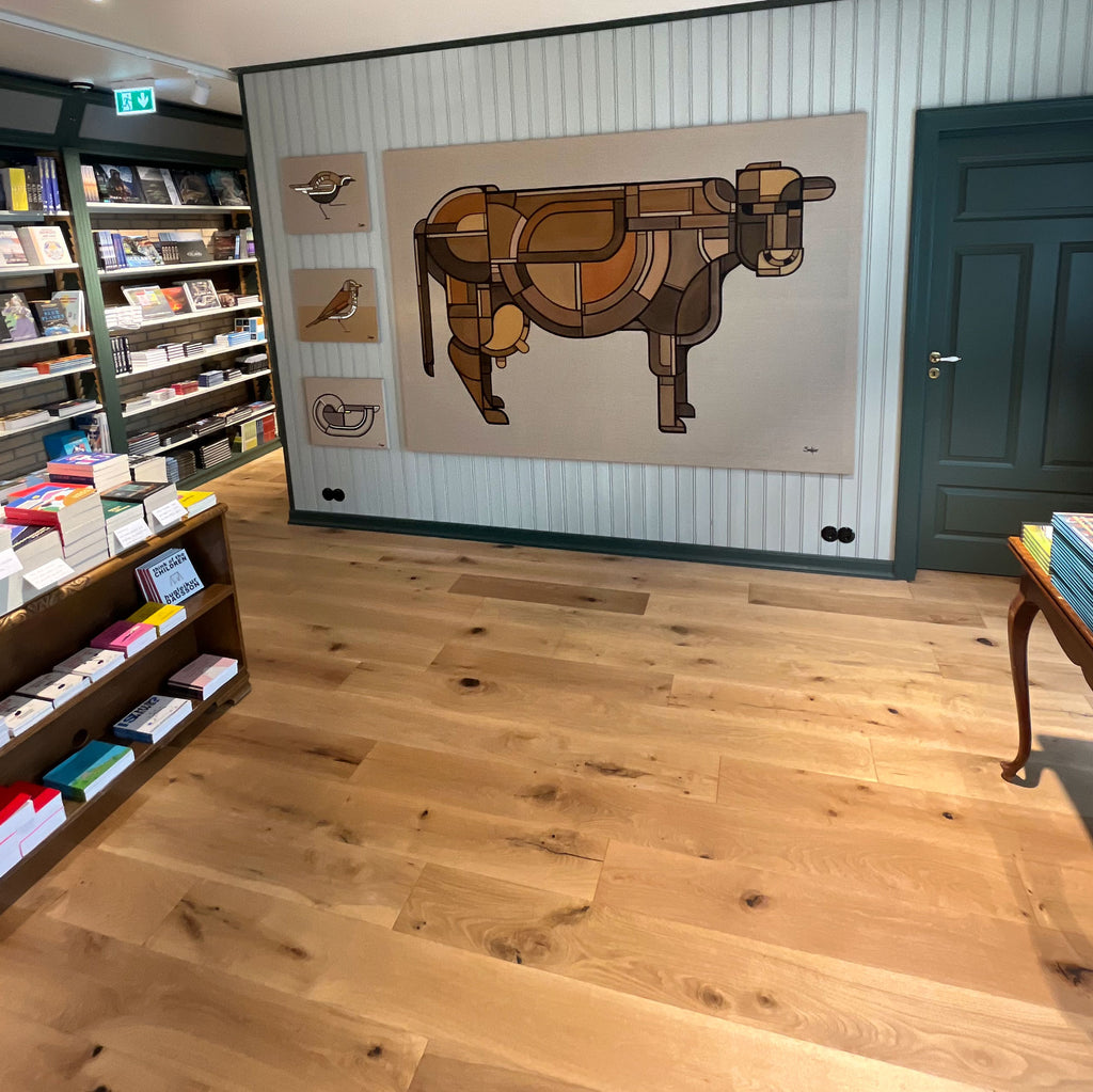 Sofandi - olíumálverk