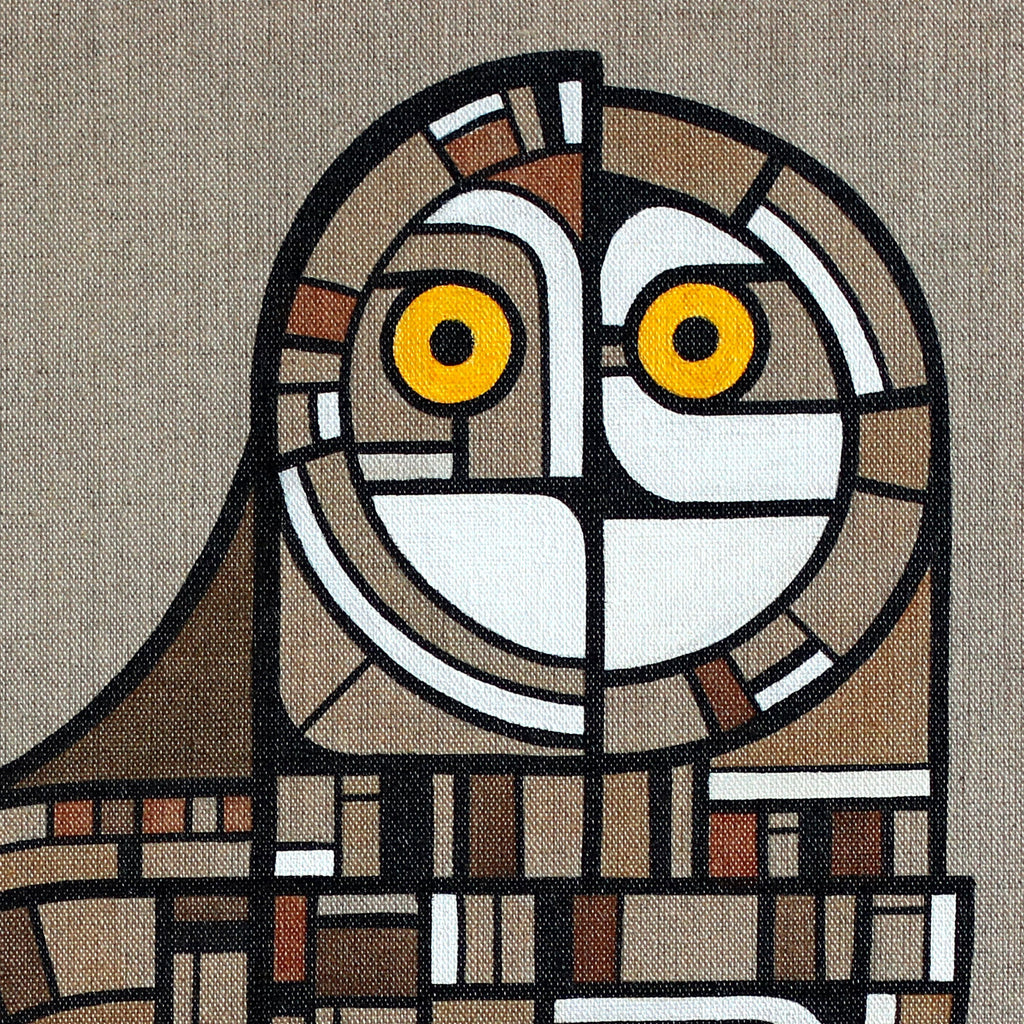 Brandugla - málverk