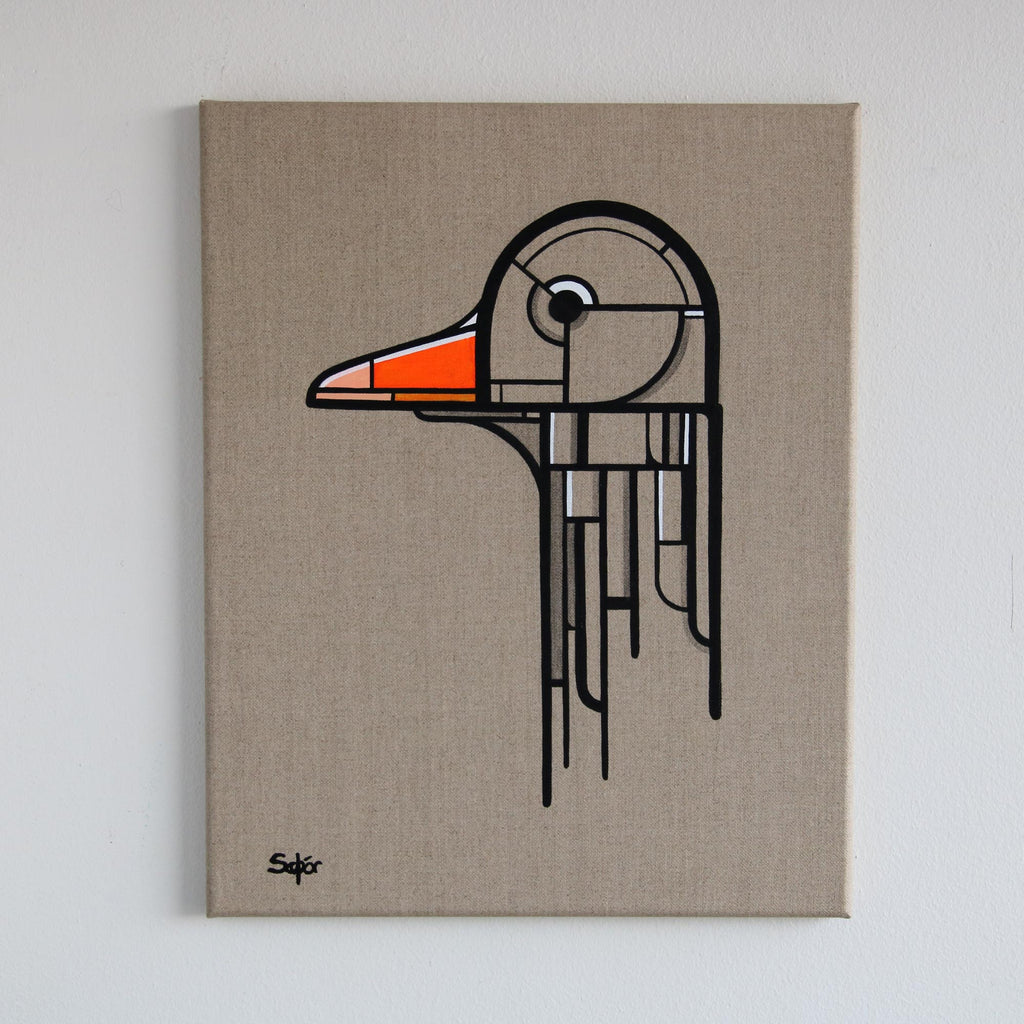 Gæsarhaus - málverk