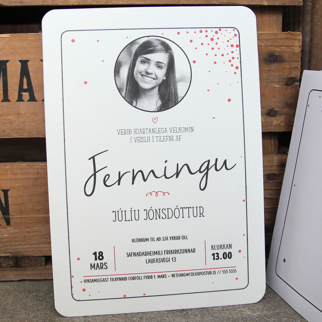 Fermingarboðskort #01