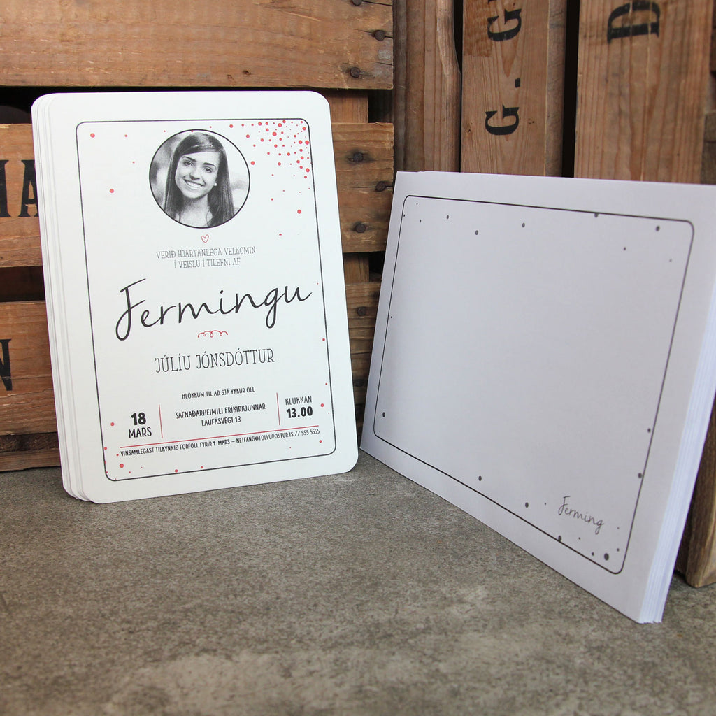 Fermingarboðskort #01
