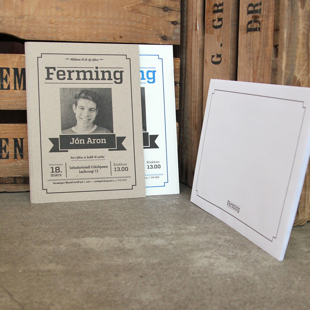 Fermingarboðskort #02