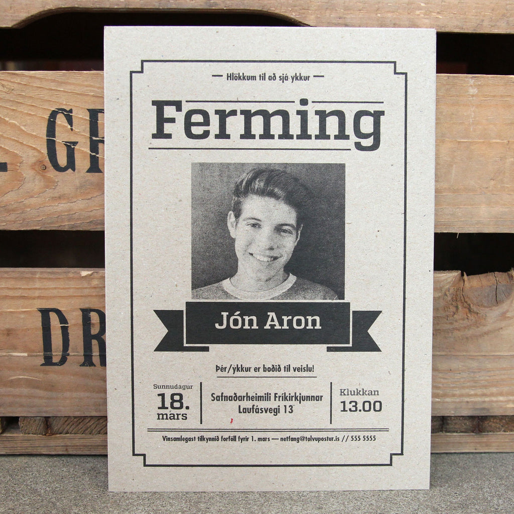 Fermingarboðskort #02