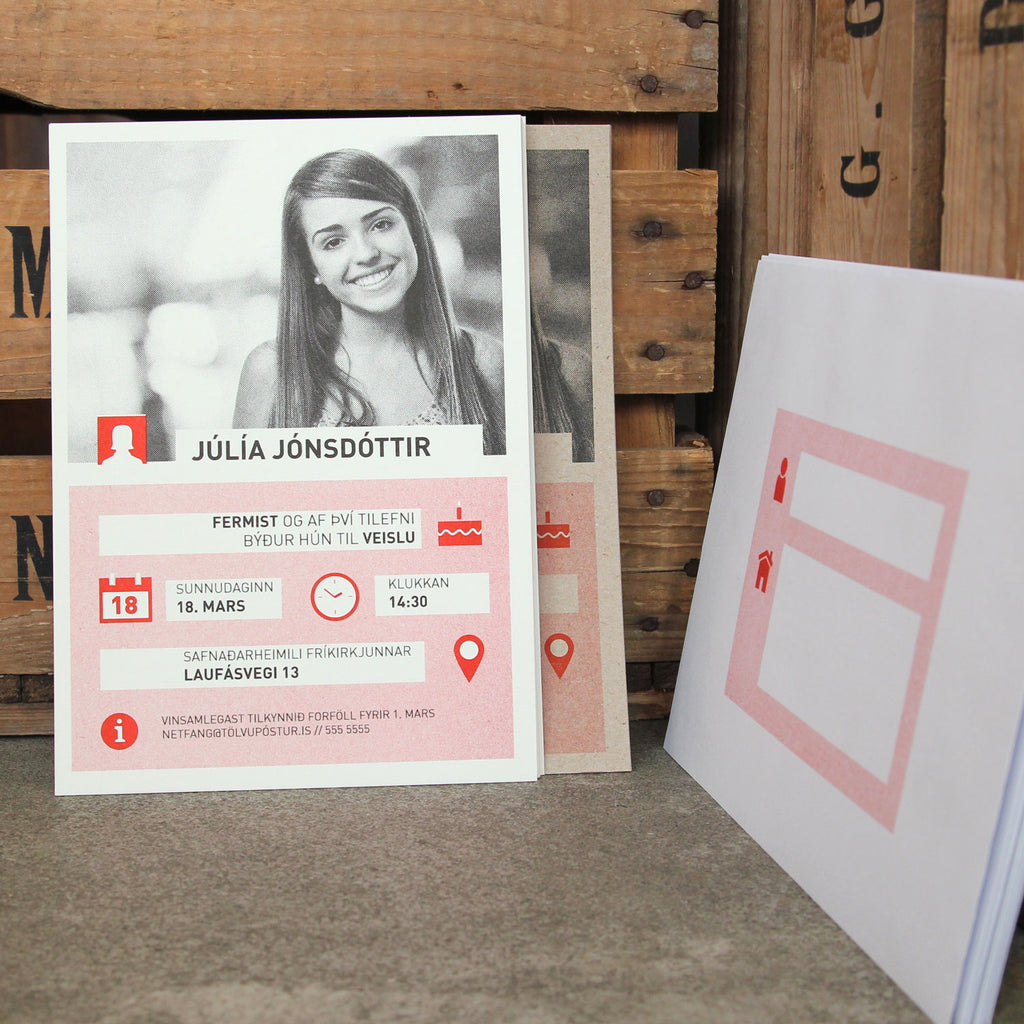 Fermingarboðskort #03