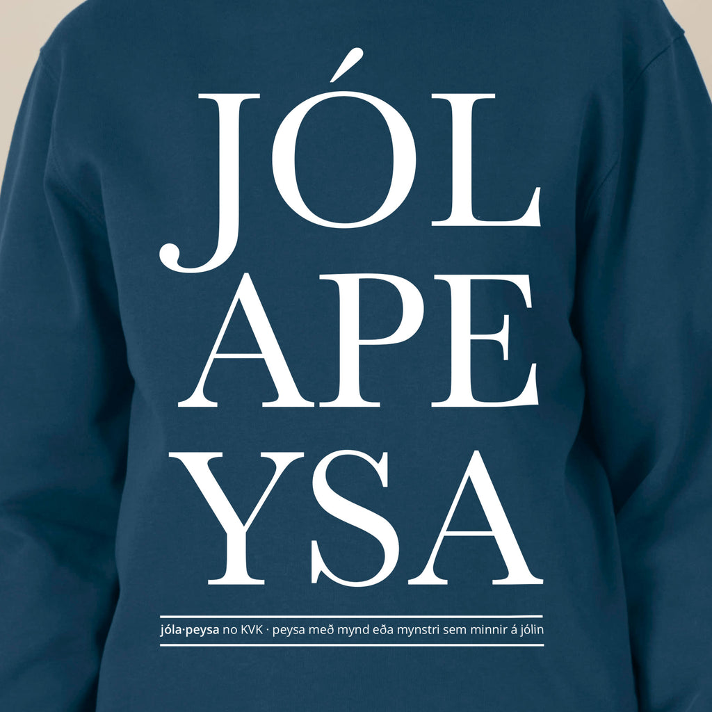 JÓLAPEYSA - blágræn - segir sig sjálf