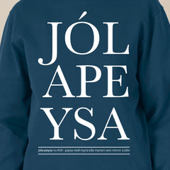 JÓLAPEYSA - blágræn - segir sig sjálf