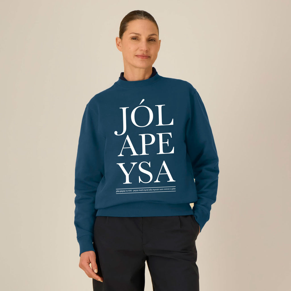 JÓLAPEYSA - blágræn - segir sig sjálf