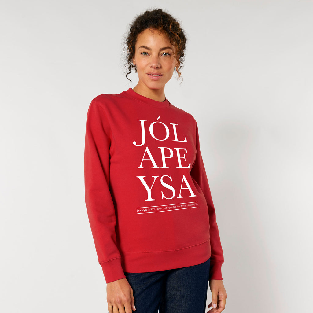 JÓLAPEYSA - rauð - segir sig sjálf